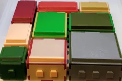 Modular interlocking storage boxes