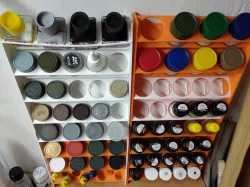 Modular scale model paint rack