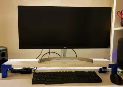 Monitor stand (Ikea BERGSHULT Shelf)