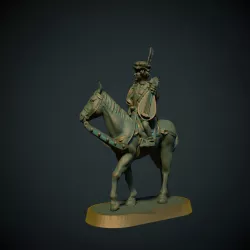 Mounted Bard 28mm (no supports needed)