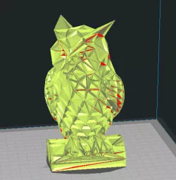 owl low poly solid