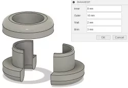 Parametric cable entering