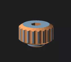 parametric hex screw knob maker