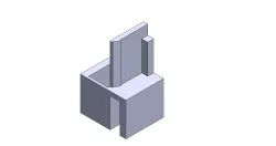 Pièce pour placard recoupable