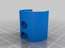 PKD-2019 Blade Runner blaster - alternative parts with cutouts for plastic nuts