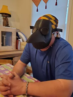 Plague Dr Mask with Buffalo e-NABLE Mask