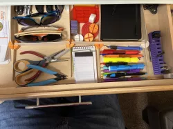 Popsicle Stick Drawer Organizer System