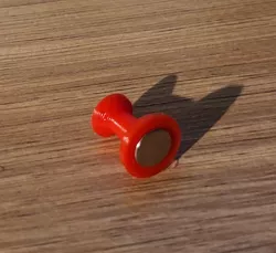 Push Pin Fridge Magnet (5mm diameter magnet)