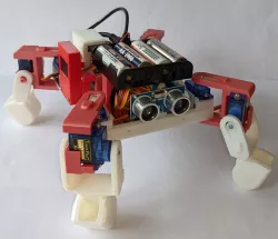 Raspberry Pi controlled 4-legged 8DOF robot