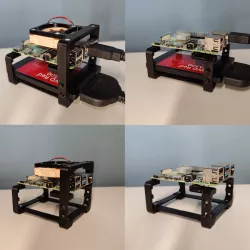 Raspberry PI NAS Case for dual 2.5 inch SSDs