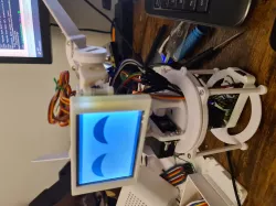 Raspberry Pi Robot with google assistant expresing robotic emotions (EWON remix)