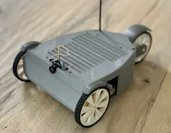 RC FPV-Trike with rear steering wheel