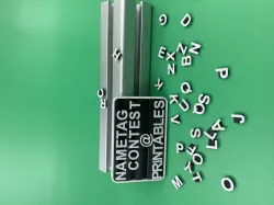 Reconfigurable name tag by KMS