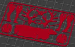 Reindeer in a business card