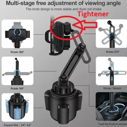 Replacement clamping collar for wireless phone charger/holder