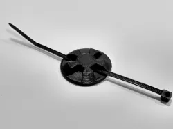 Round zip tie anchor