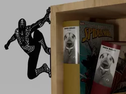 Spiderman on the wall