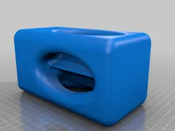 Square 4 hole vase
