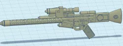 Star Wars 1/6 scale DLT-20 Blaster for Hot Toys scale action figures