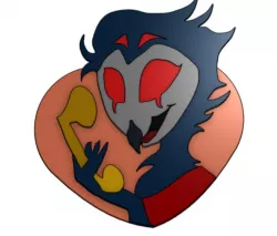 Stolas Helluva Boss Pin