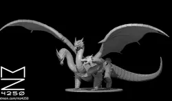 Three Headed Clockwork Dragon