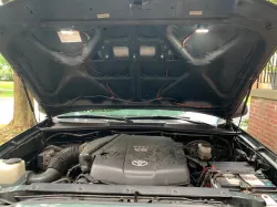 Toyota Tacoma KC Cyclone V2 under hood light mounts