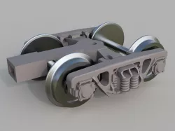 Train bogie model 18-100, HO scale
