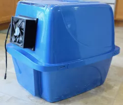 Ventless Litter Box Fume Extractor