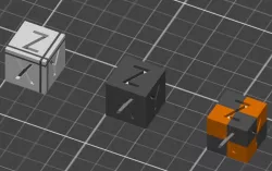 Yet Another Multicolor XYZ 20mm Calibration Cube 