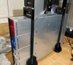 2U Rackmount tower stand with handles