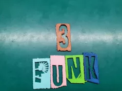 3️⃣ Punk font digit 3