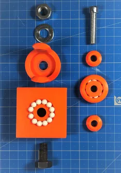 3D printed wheels for the Ikea LACK table