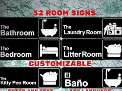 54 Room Signs Like "The Office" Logo