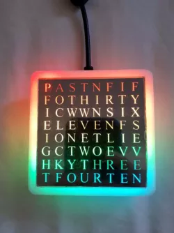 8 x 8 Matrix Word Clock