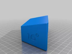 Angled 16° support