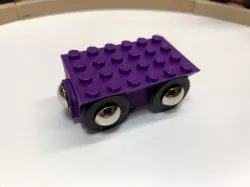 Brio-Lego-compatible Carriage Wideload with Tack Axles