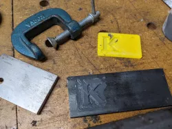 Cast Metal Lettering Effect - Fake Cast Lettering Mold Proof of Concept