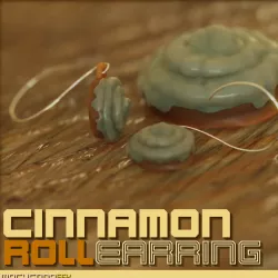 Cinnamon Roll Earrings