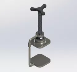 Clamp desk paperweight