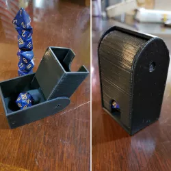 Compact D&D Dice Tower and Case