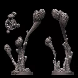Crater Berries - sci-fi plant miniature