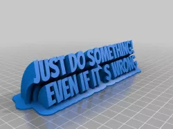 Do Something Name Plate
