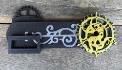 Door Lock / Drop Bar - Steampunk Style