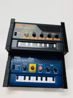 Double Decker Korg Monotron rack