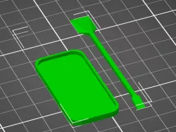 Epoxy mixer stick and plate