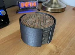 Generic Coaster holder (with 3 Celtic coaster designs)