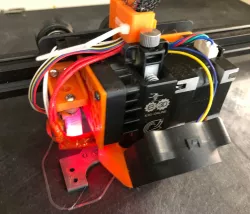 Hemera mount for 2020 extrusion (e.g. Ender 3, CR-10s Pro or CR-10 Max) - requires metal plate - minimal invasive