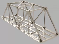 HO scale railway bridge