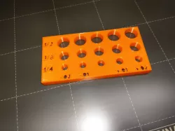 Hole Size Test Block