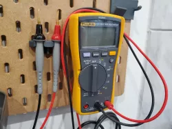 Ikea Skadis Fluke 117 multi-meter and Probe Mount